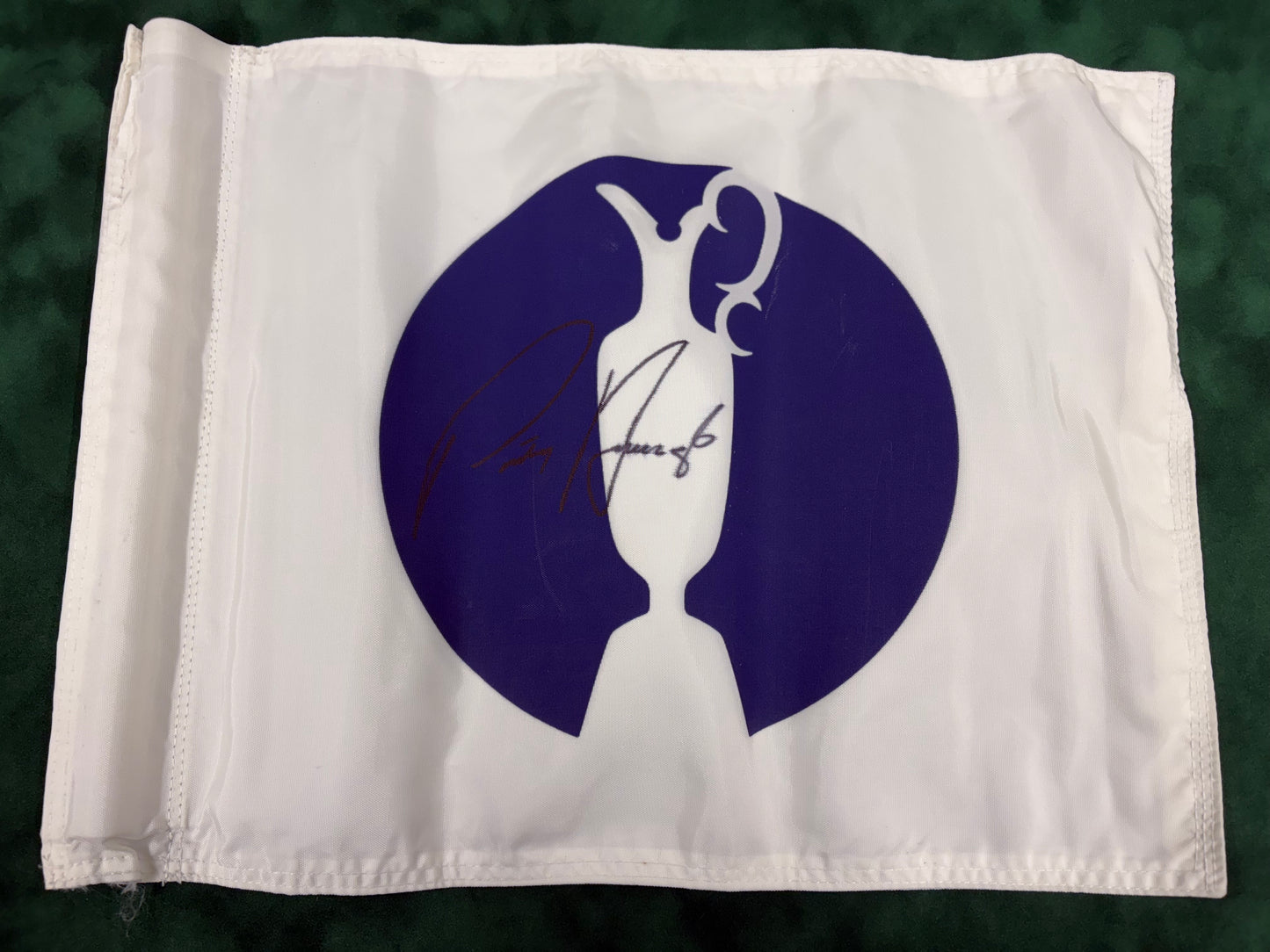 Pádraig Harrington Signed Rare Practice Round Course Used Open Golf Flag + Cert
