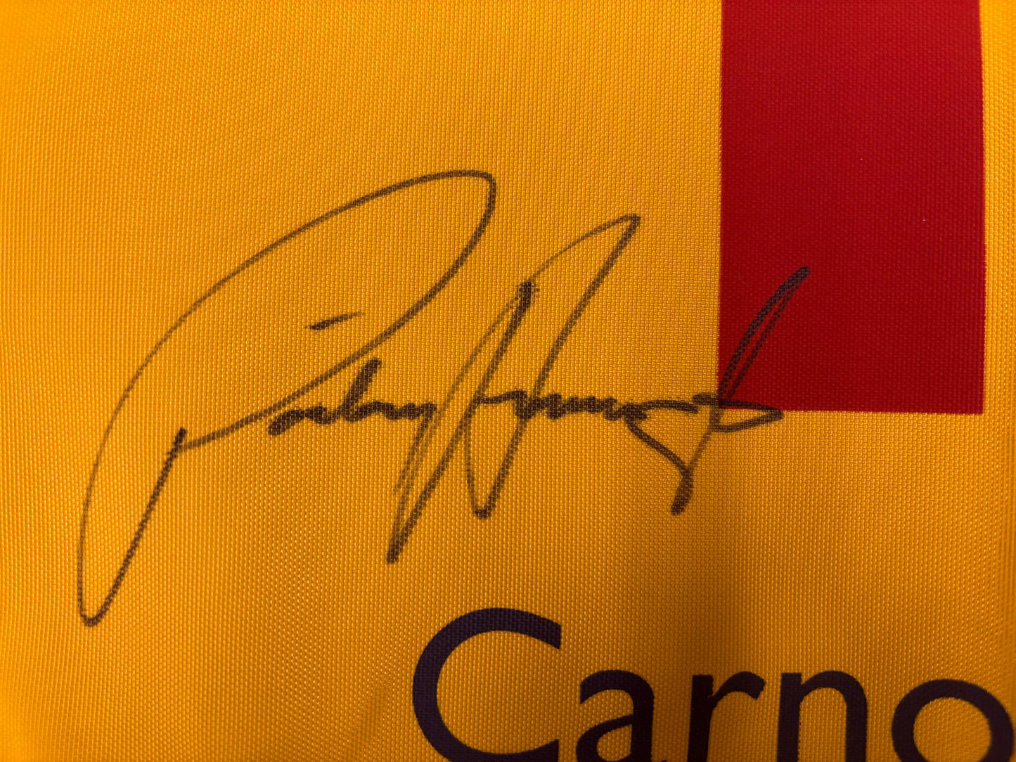 Pádraig Harrington Winner Signed 2007 Open at Carnoustie Golf Flag + Dealer COA