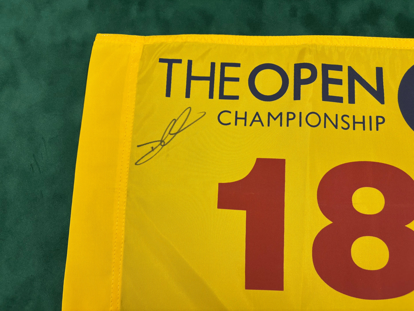 Darren Clarke Winner Signed 2011 Open at Royal St George's Golf Flag + Dealer COA