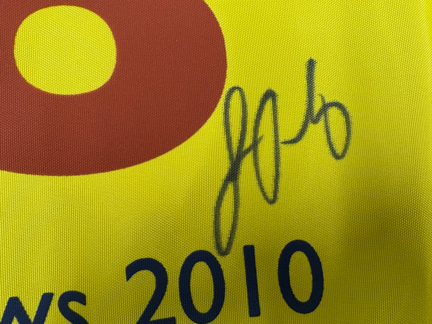 Louis Oosthuizen Winner Signed 2010 Open at St Andrews Golf Flag + Dealer COA