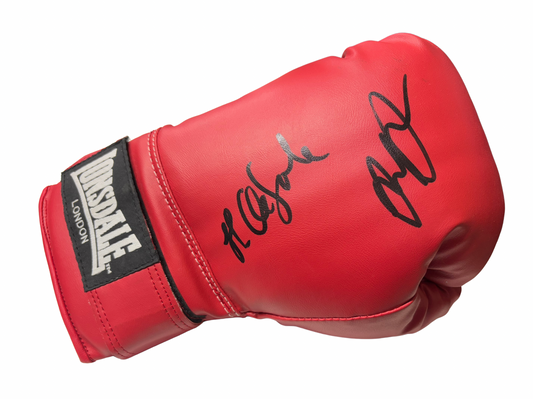 James DeGale 'Chunky' & David Price Signed Lonsdale Boxing Glove with COA