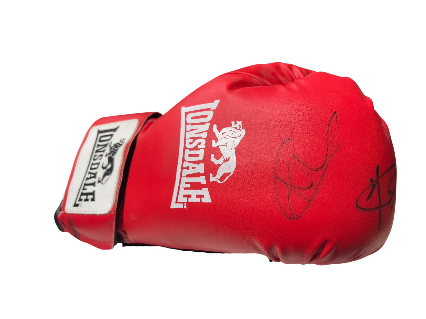 Nathan Cleverly & Joe Calzaghe Signed Lonsdale Boxing Glove with COA