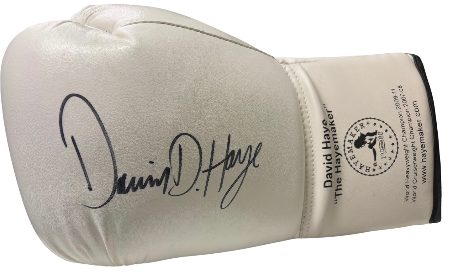 David Haye 'The Haymaker' Signed White Boxing Glove with COA