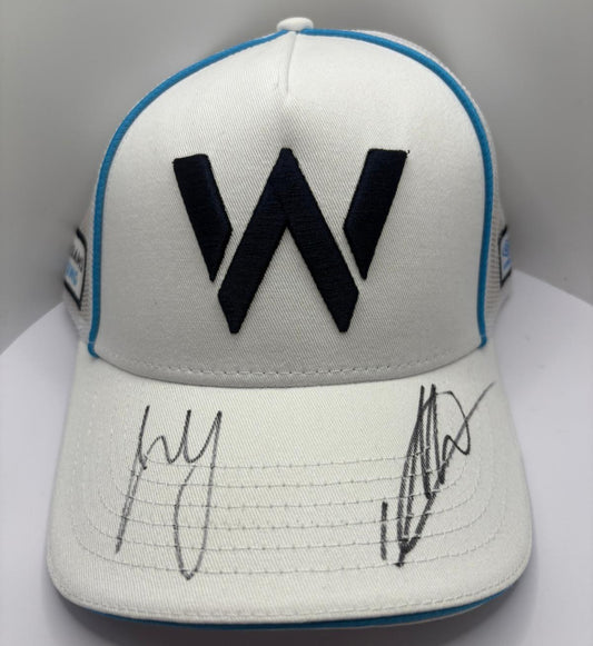 Alex Albon & Carlos Sainz Jr. - Williams Racing Formula One Drivers Signed F1 Cap + COA