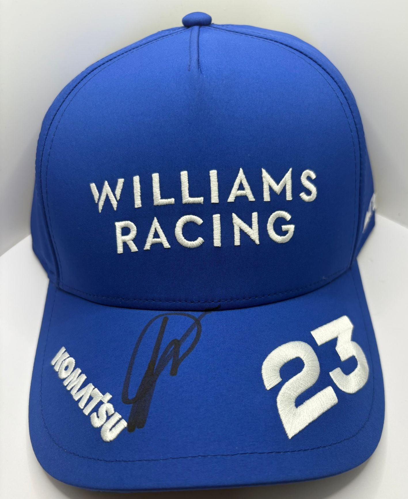 Alex Albon #23 Williams Racing Formula One Driver Signed Blue Puma F1 Cap + COA