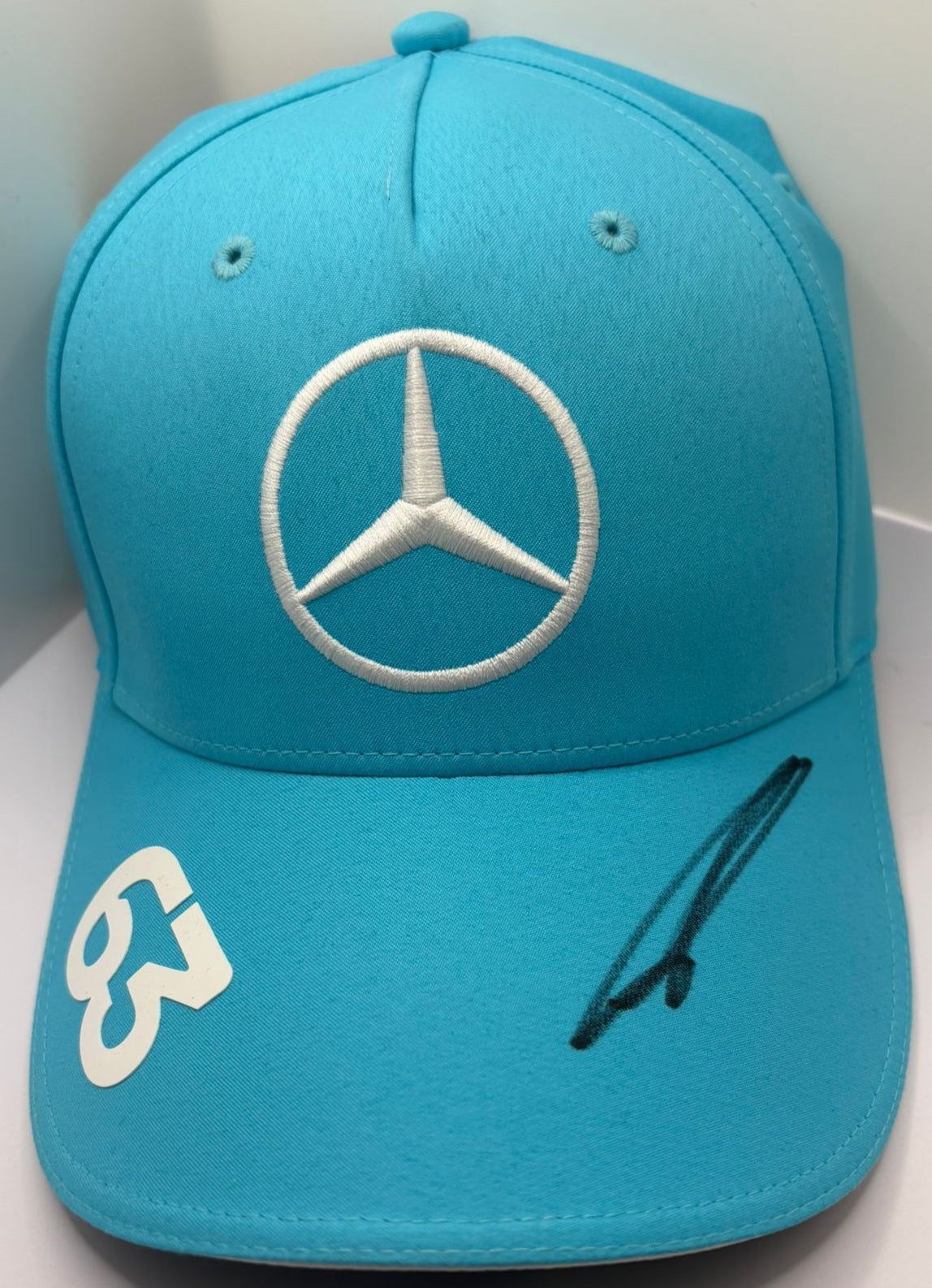 2025 Canadian Grand Prix Winner George Russell Signed Blue Mercedes F1 Cap + COA