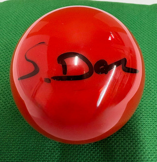 Scott Donaldson Signed RED Snooker Ball + Dealer COA