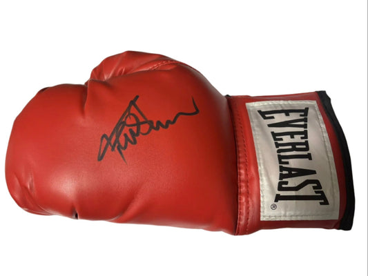 Frank Bruno 'The Bruno Bomber' Signed Red Everlast Boxing Glove + Cert (Left)