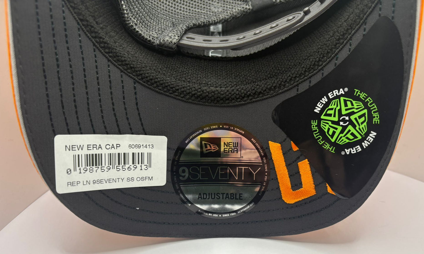 2025 British Grand Prix Winner Lando Norris Signed Orange McLaren F1 Cap + Dealer COA