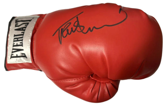 Frank Bruno 'The Bruno Bomber' Signed Red Everlast Boxing Glove + Cert (Left)