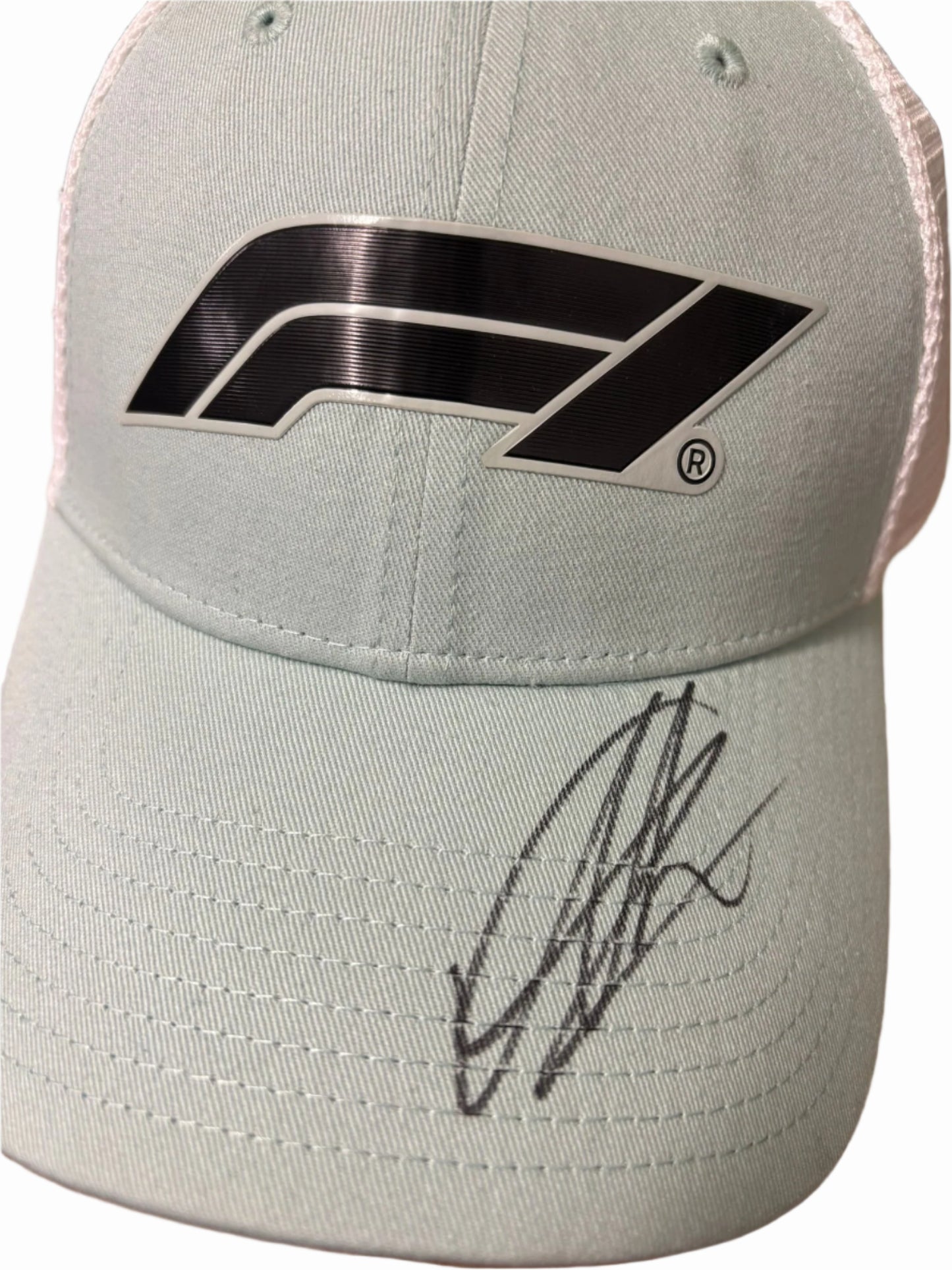 Alex Albon Williams Racing Formula One Driver Signed Mint Green F1 Cap + Dealer COA