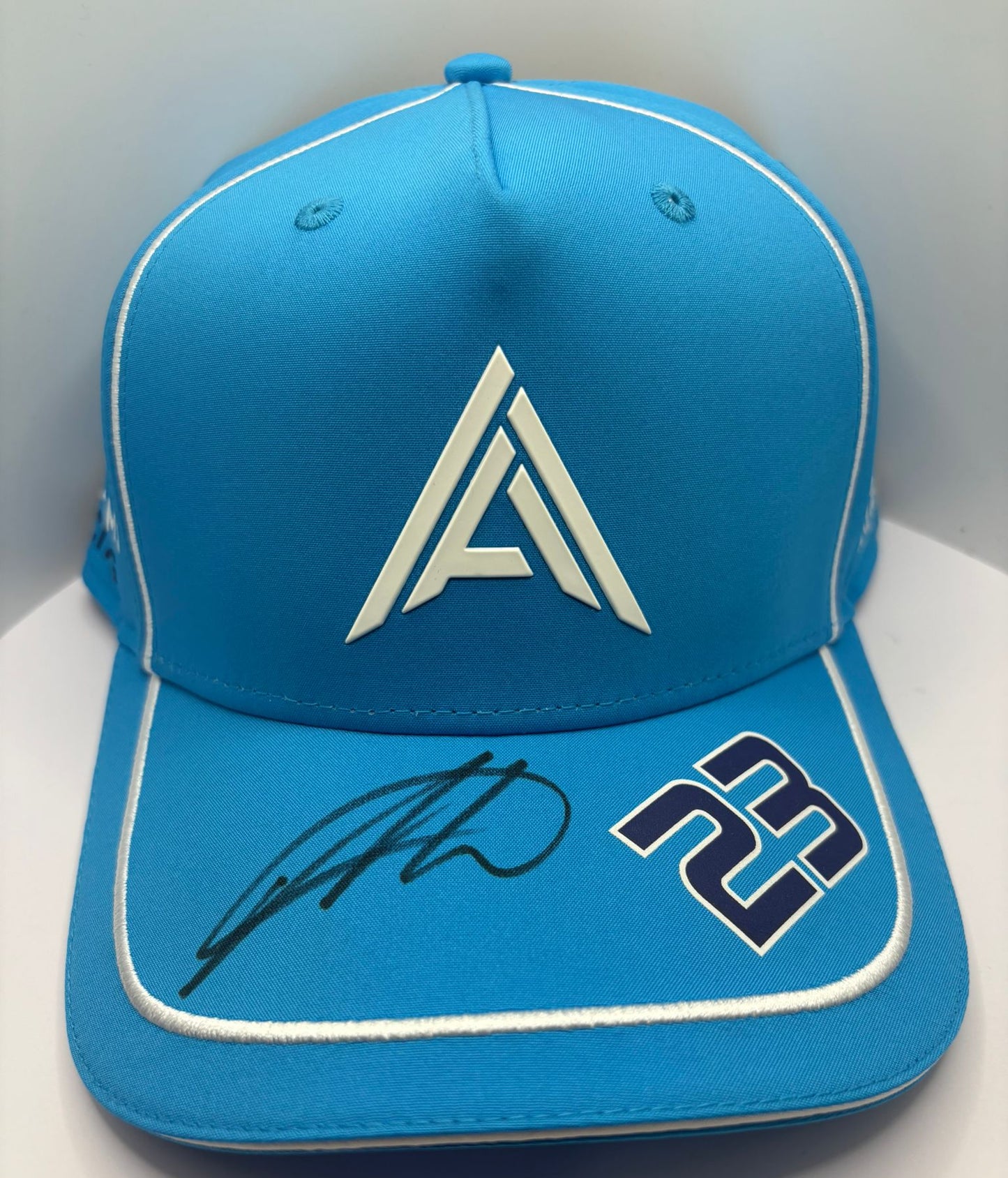Alex Albon - Formula One Williams Racing Driver Signed Blue & White F1 Cap with COA