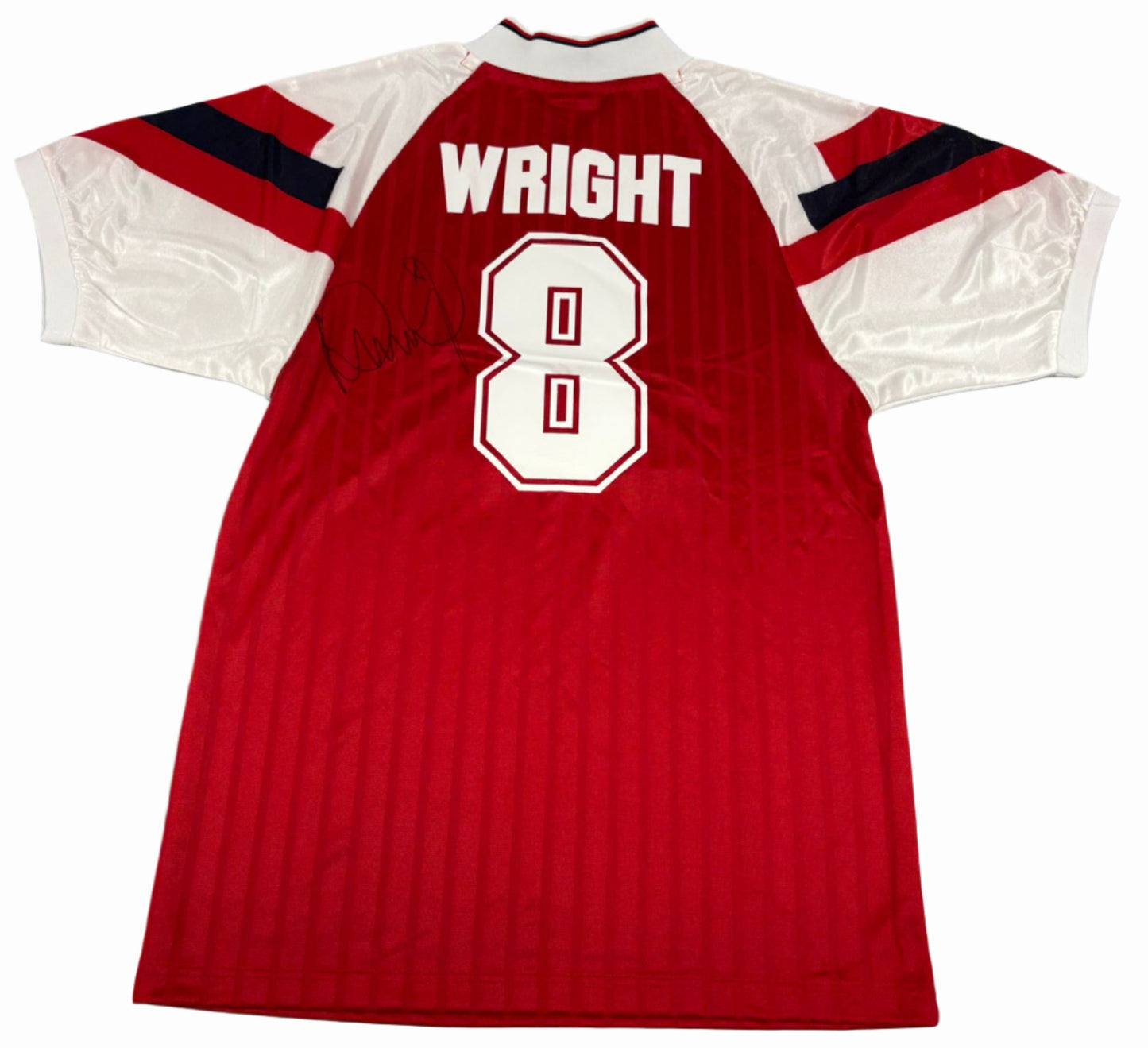 Ian Wright Football Legend Signed Retro 1992-94 Arsenal Home Shirt + COA