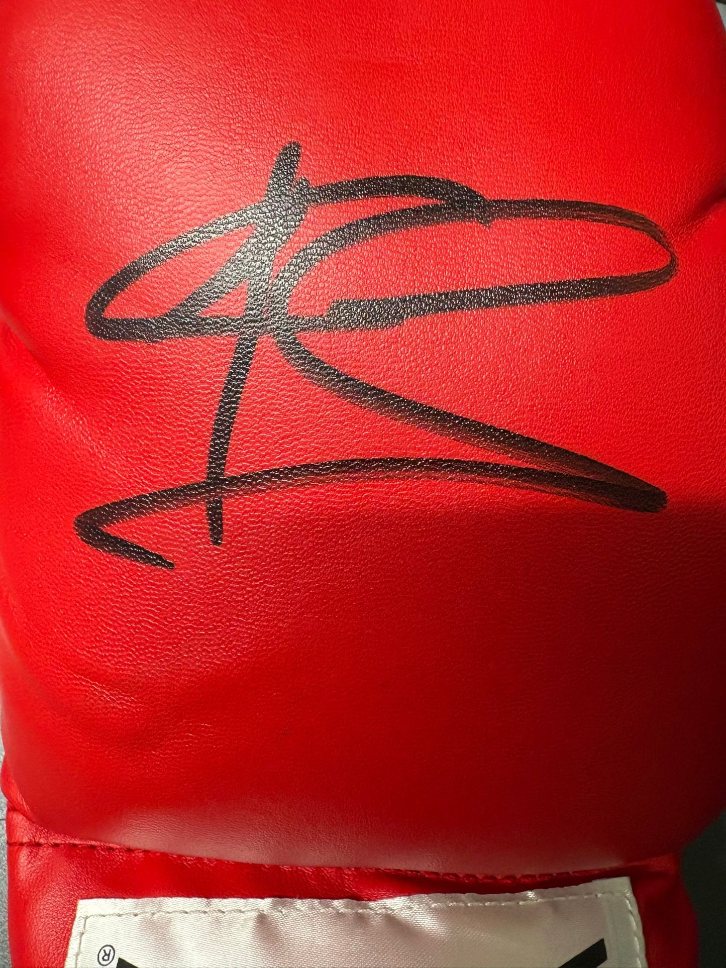 Joe Calzaghe 'Pride of Wales' Signed Everlast Boxing Glove with COA