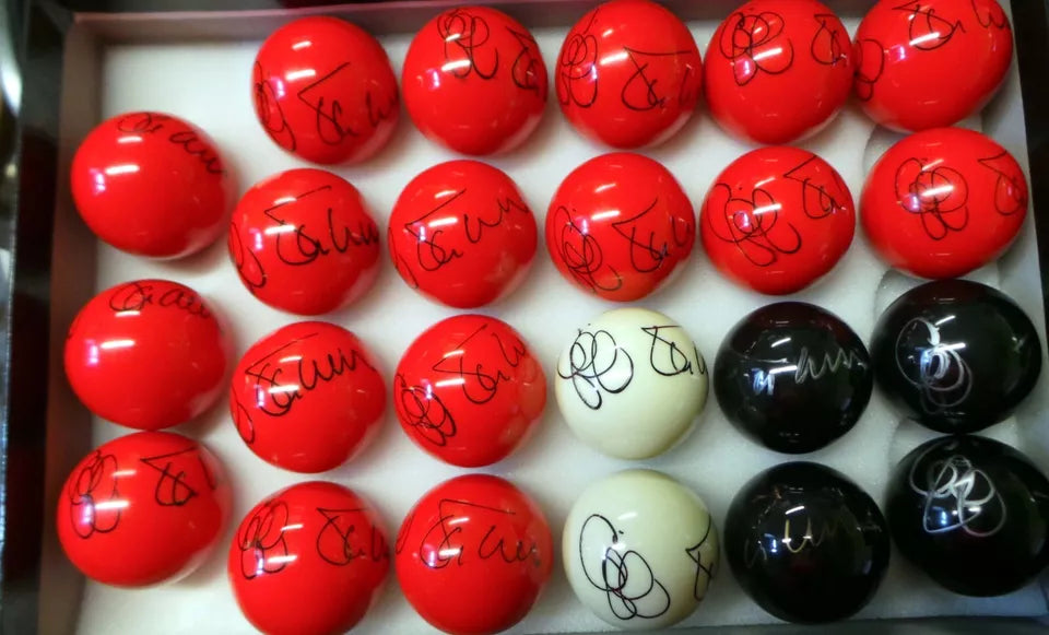 Cliff Thorburn Signed BLACK Snooker Ball + Dealer COA