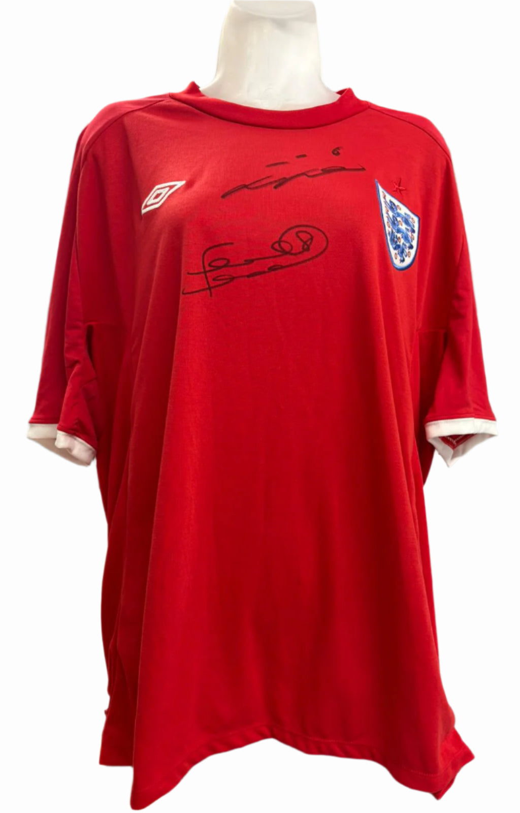 John Terry & Frank Lampard Signed England Football Shirt + Dealer COA