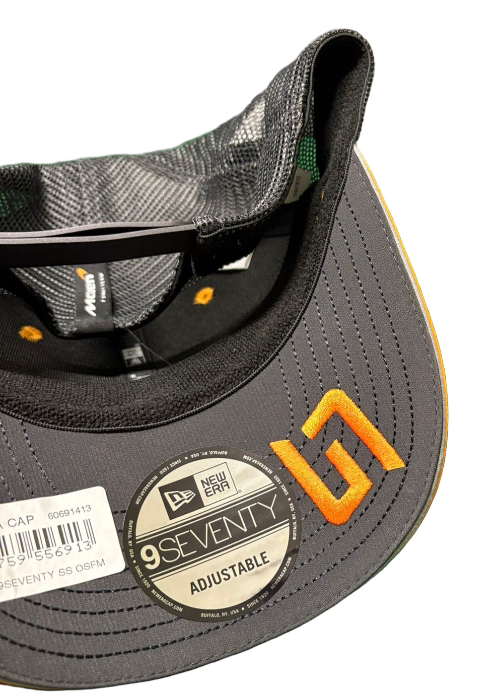 2025 British Grand Prix Winner Lando Norris Signed 9SEVENTY McLaren F1 Cap + Dealer COA