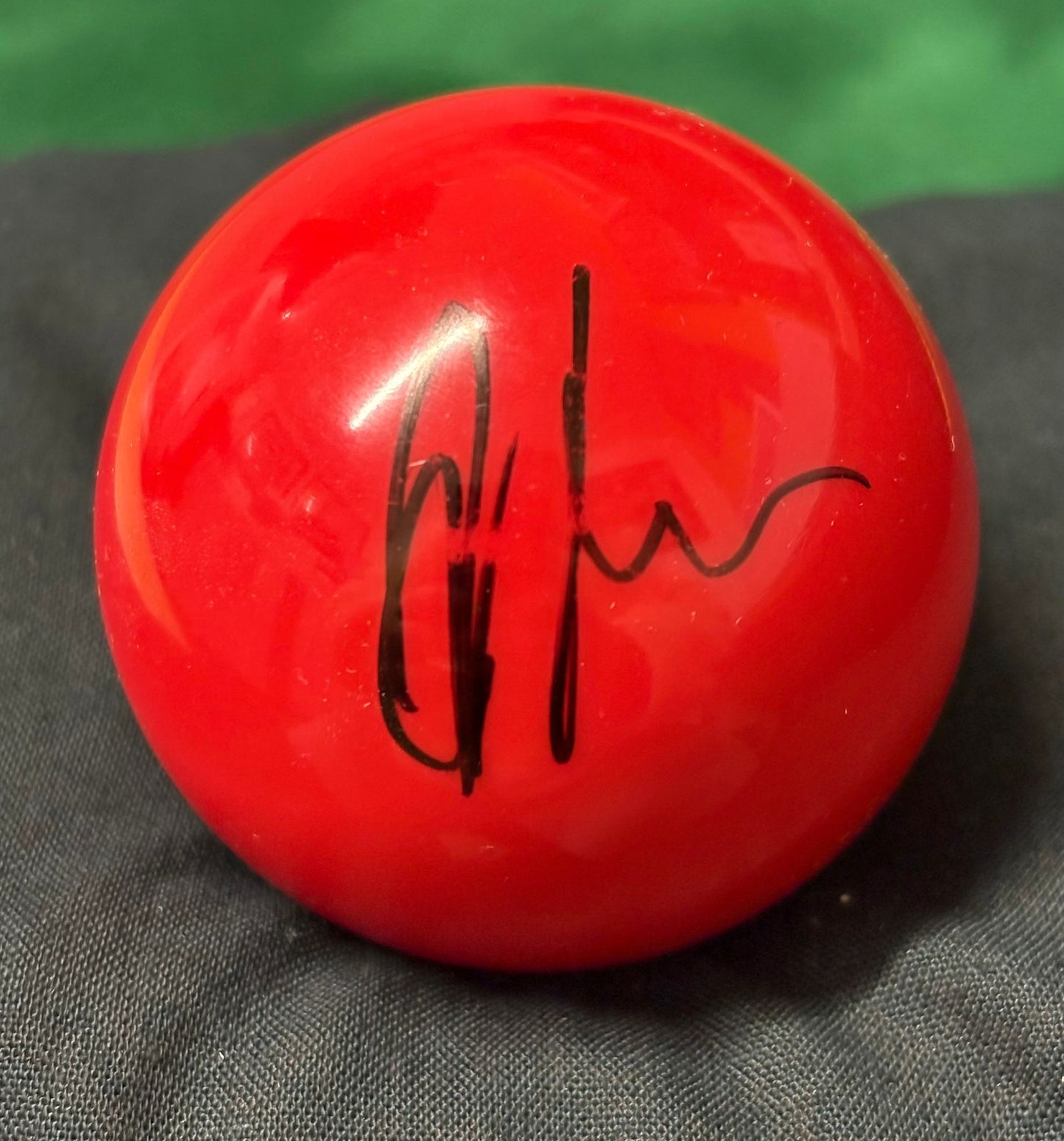 Jak Jones 2025 World Champs Player Signed Autograph Red Snooker Ball + Cert