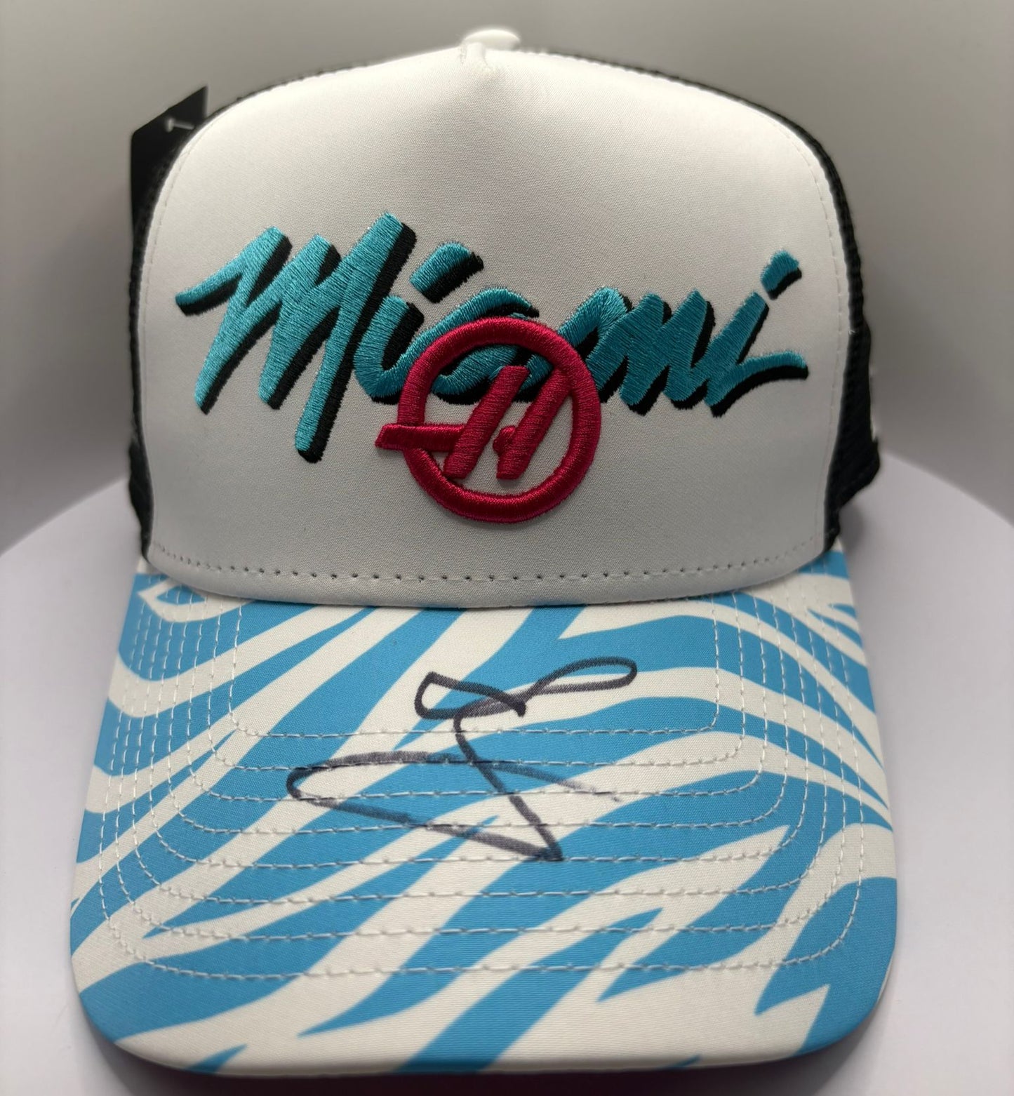 Ollie Bearman Haas Formula One Driver Signed Miami Special New Era F1 Cap + Dealer COA