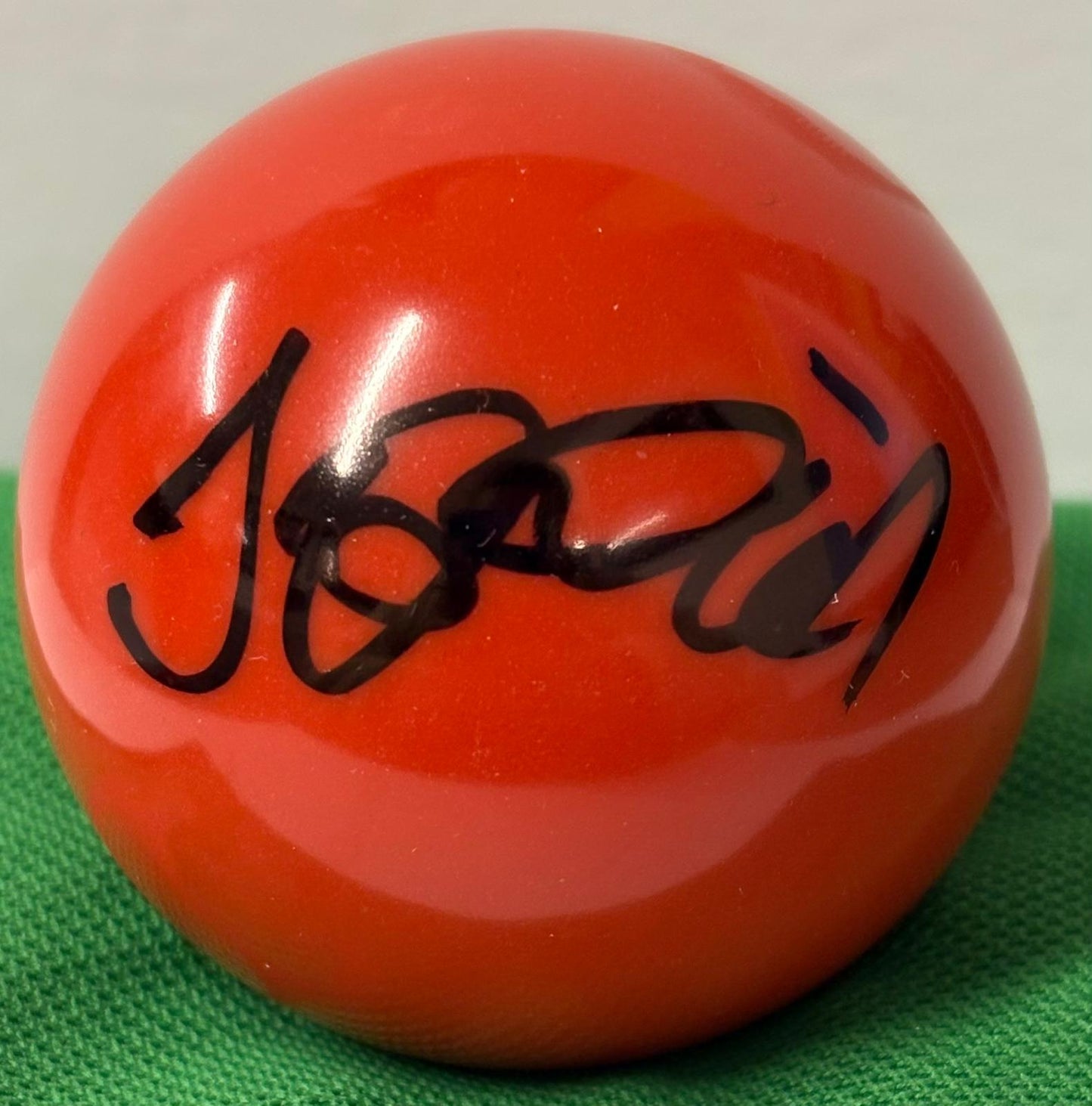 World Snooker Tour Player Iulian Boiko Signed Red Snooker Ball + Dealer COA