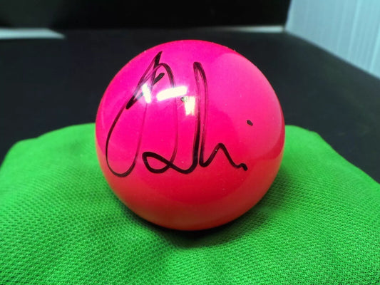 Jack Lisowski Signed PINK Snooker Ball (Private Signing) + Dealer COA