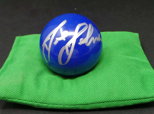Joe Johnson Signed BLUE Snooker Ball + Dealer COA
