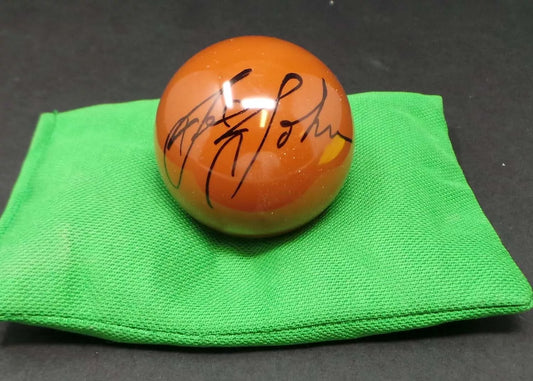 Joe Johnson Signed BROWN Snooker Ball + Dealer COA