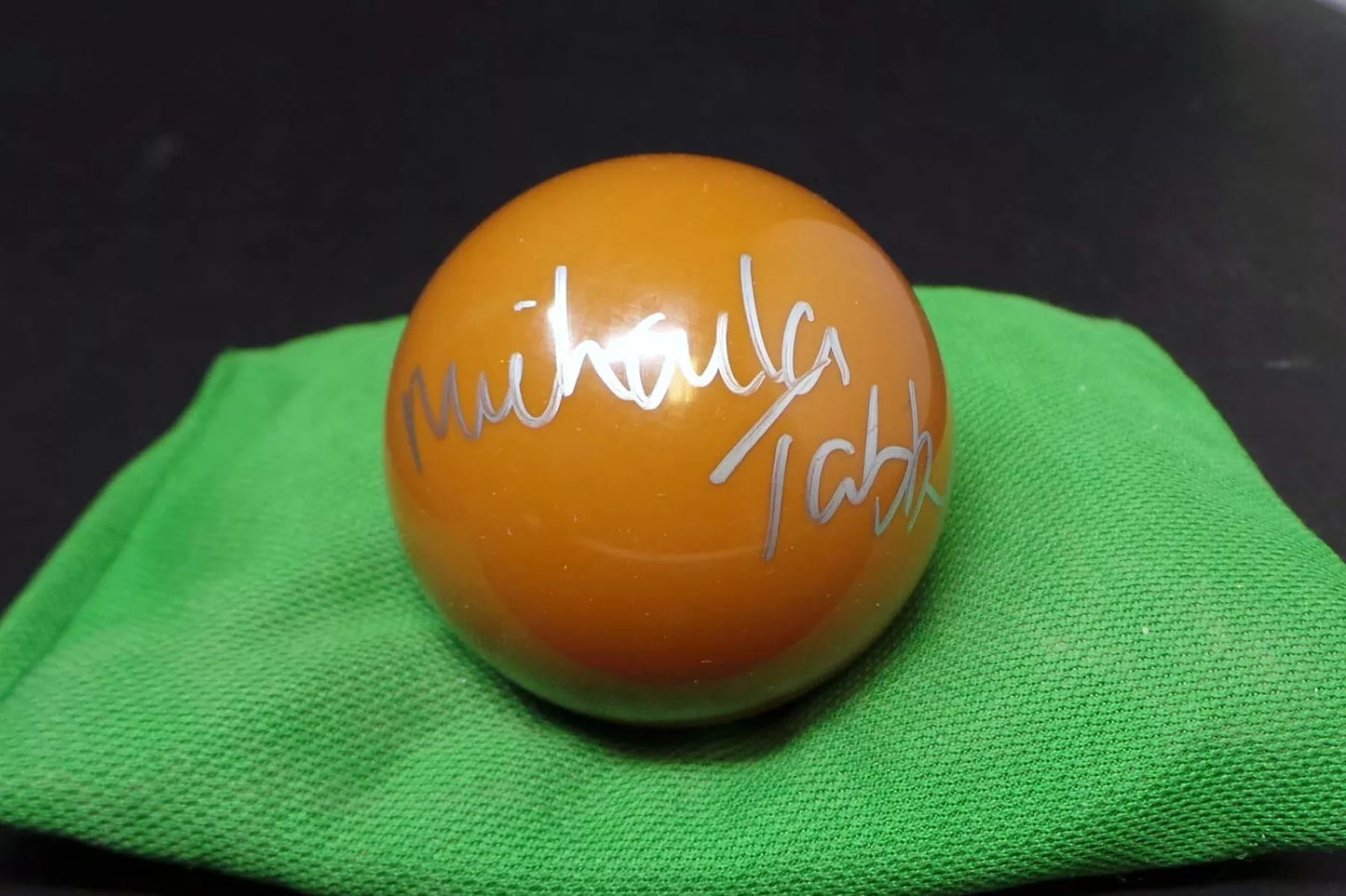 Michaela Tabb Snooker Referee Signed BROWN Snooker Ball + Dealer COA