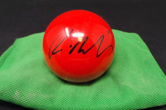 Robert Milkins Signed RED Snooker Ball + Dealer COA