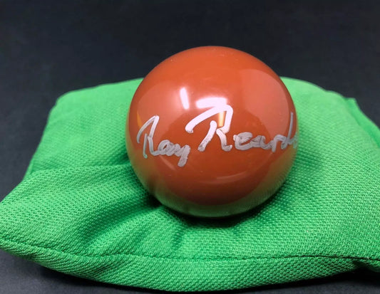 Ray Reardon Signed BROWN Snooker Ball + Dealer COA