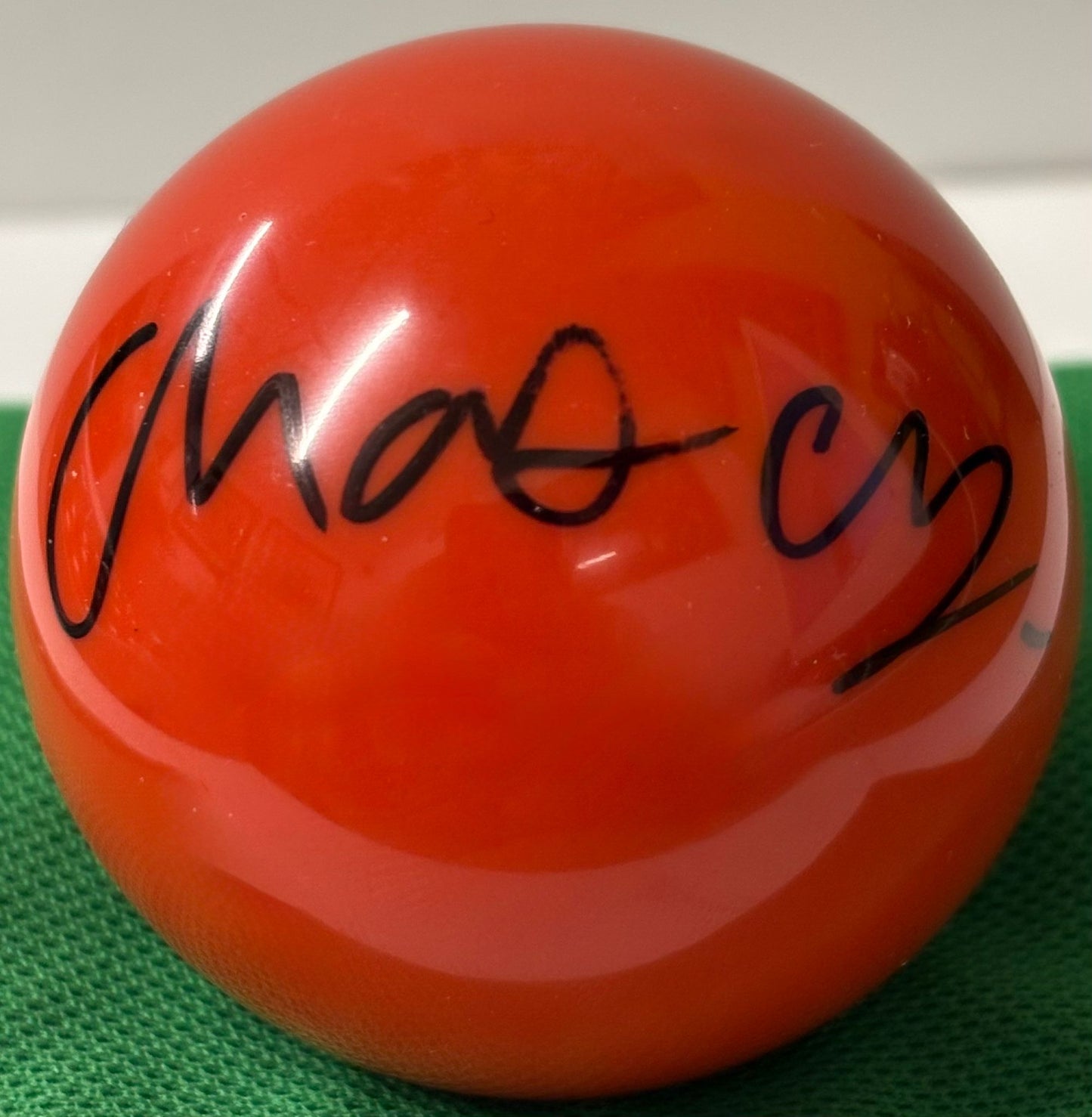 Thai Snooker Player Chatchapong Nasa Signed Red Snooker Ball + Dealer COA