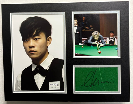 2024 WSF Open Champion Cheung Ka Wai Signed Table Baize Display + Dealer COA