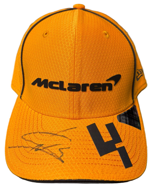 2025 British Grand Prix Winner Lando Norris Signed 9FIFTY McLaren F1 Cap + Dealer COA