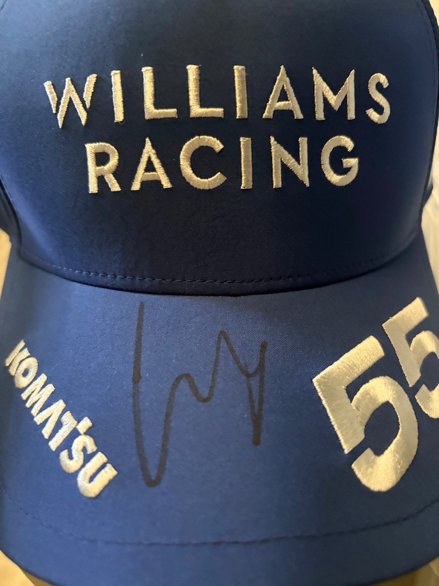 Carlos Sainz Jr. #55 Williams Formula One Driver Signed Puma F1 Cap + Dealer COA