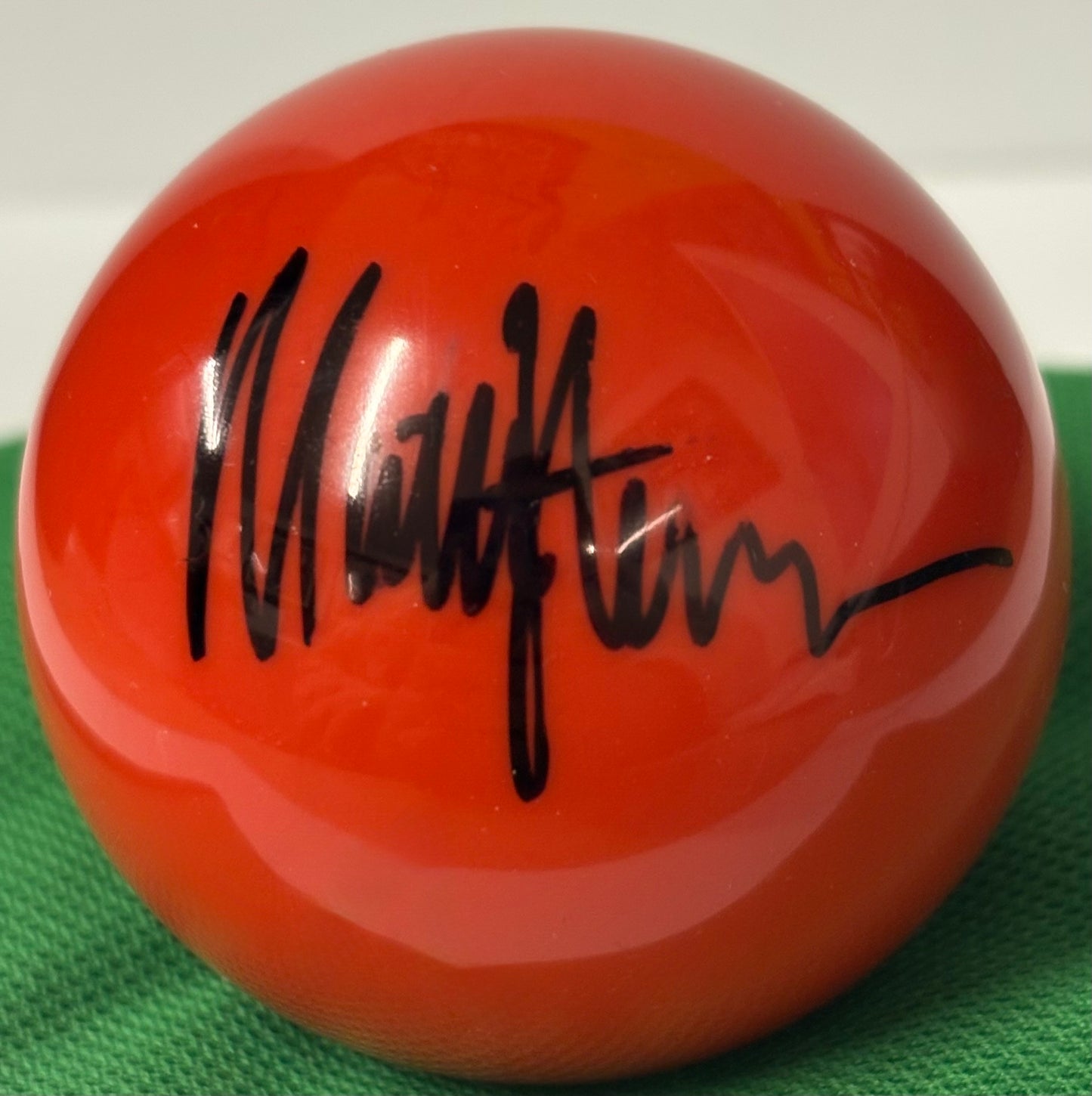 World Snooker Tour Player Matthew Stevens Signed Red Snooker Ball + COA