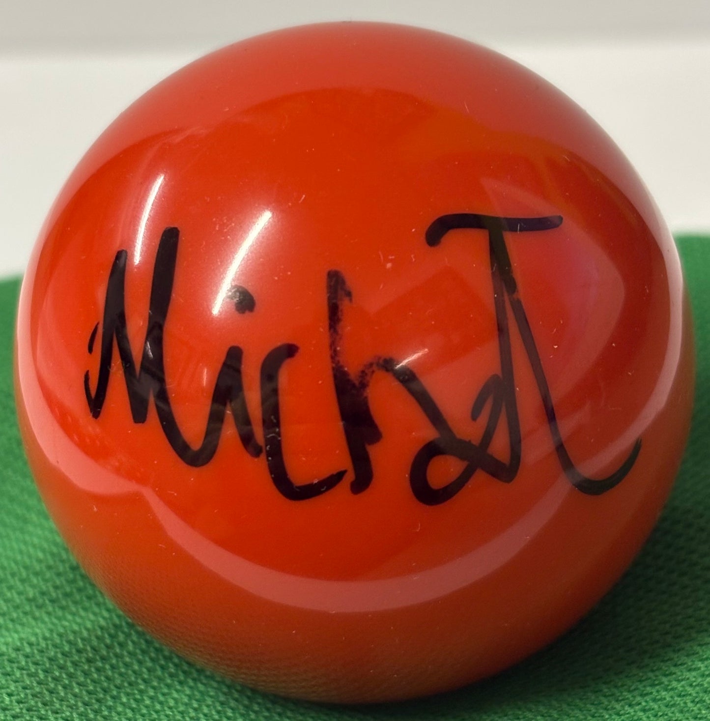 Polish Snooker Player Michal Szubarczyk Signed Red Snooker Ball + Cert