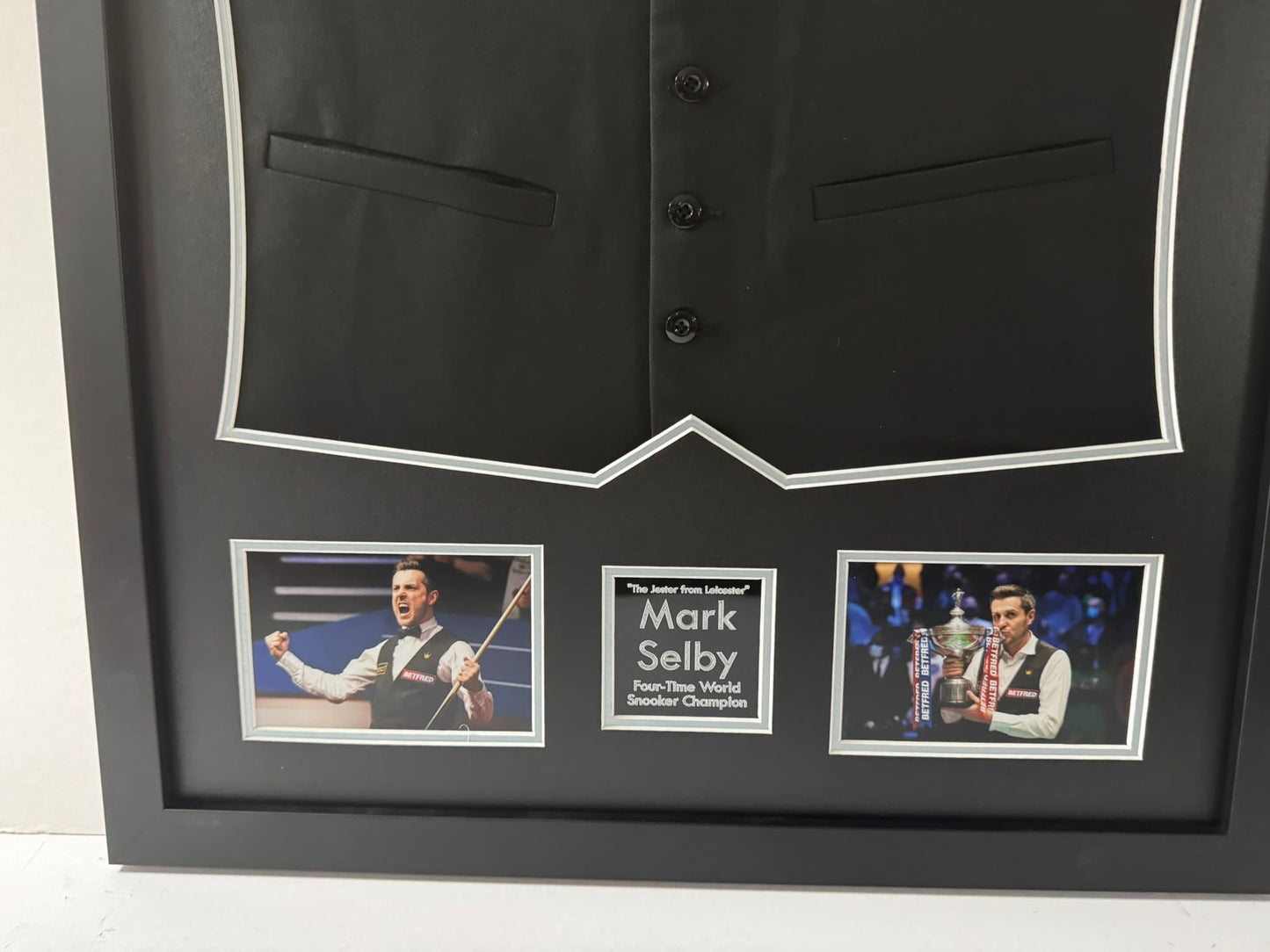 Mark Selby Four Time World Snooker Champion Signed & Framed Waistcoat + COA