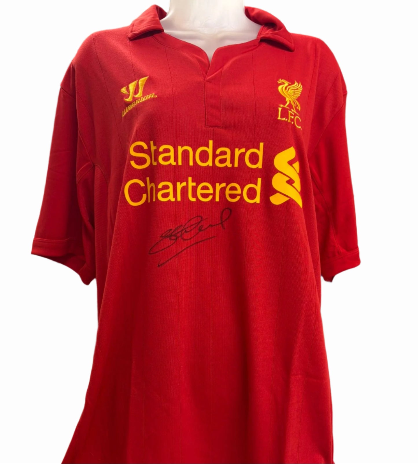 Football Legend Steven Gerrard Signed 2012-2013 Liverpool FC Home Shirt + COA