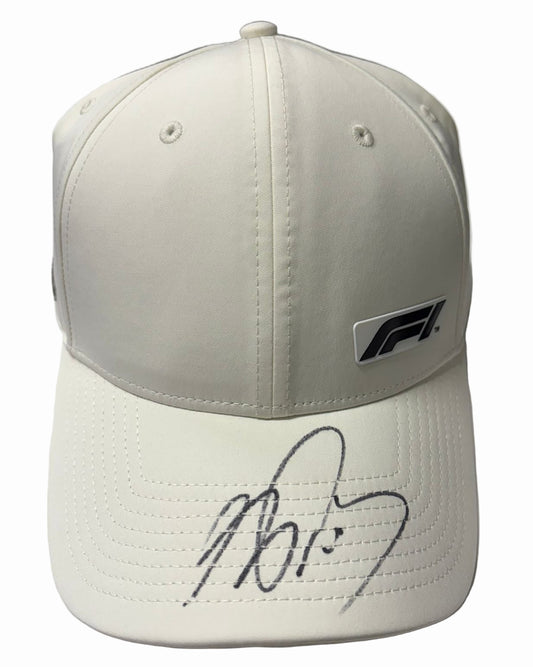 Four-Time Formula One World Driver Champion 'The Professor' Alain Prost Signed F1 Cap + COA