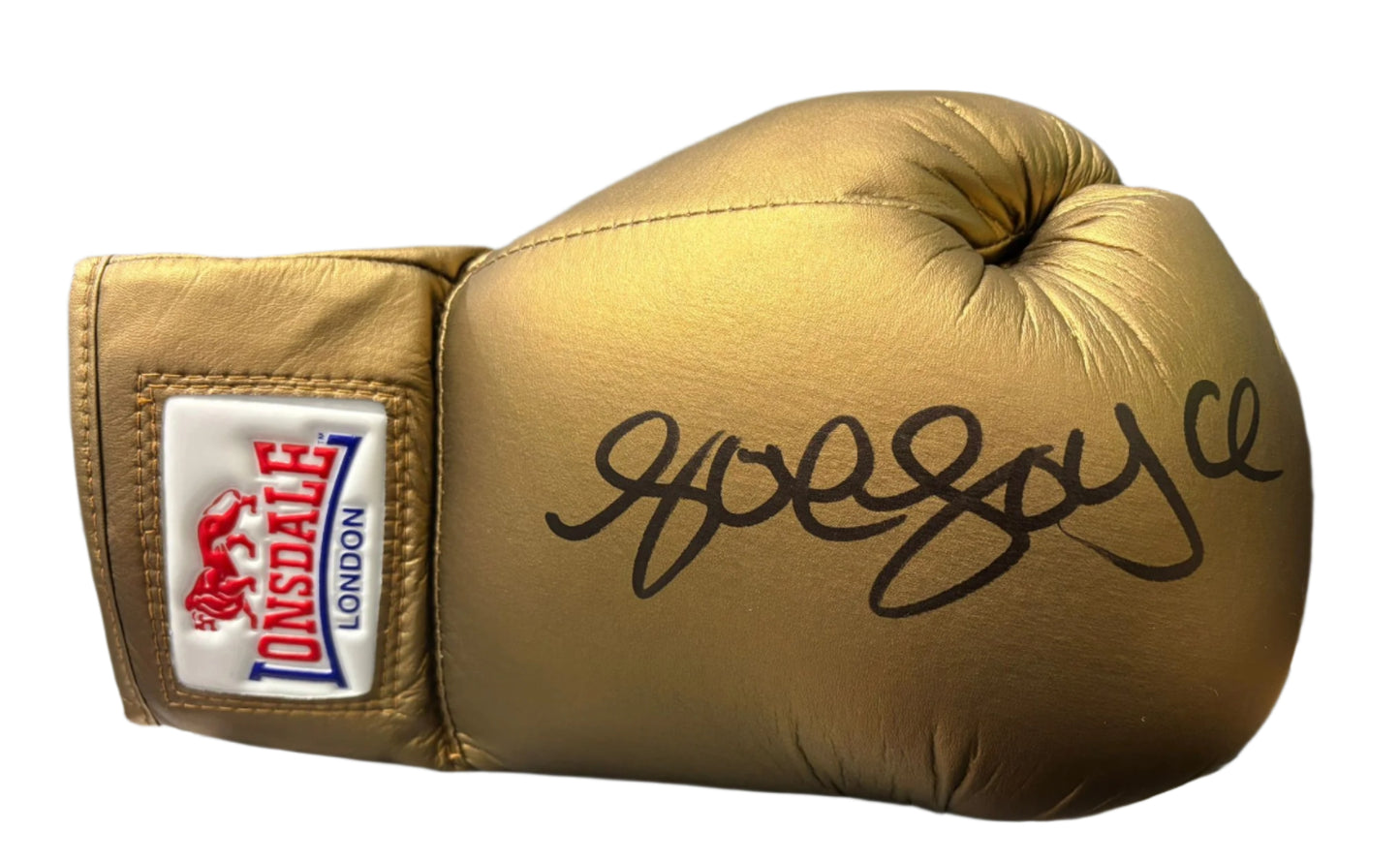 Joe Joyce British Heavyweight Boxing Champion Signed Lonsdale Gold Boxing Glove + Cert
