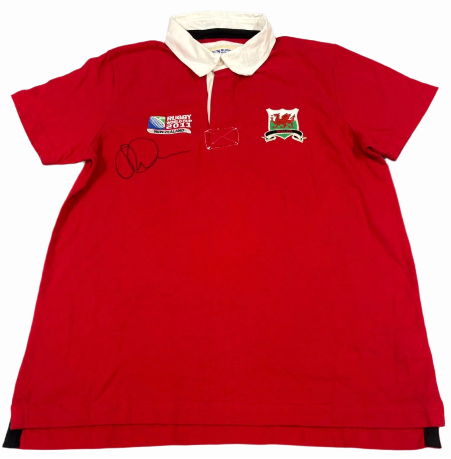Rugby Legend Shane Williams Signed 2011 Wales Rugby World Cup Shirt + Dealer COA