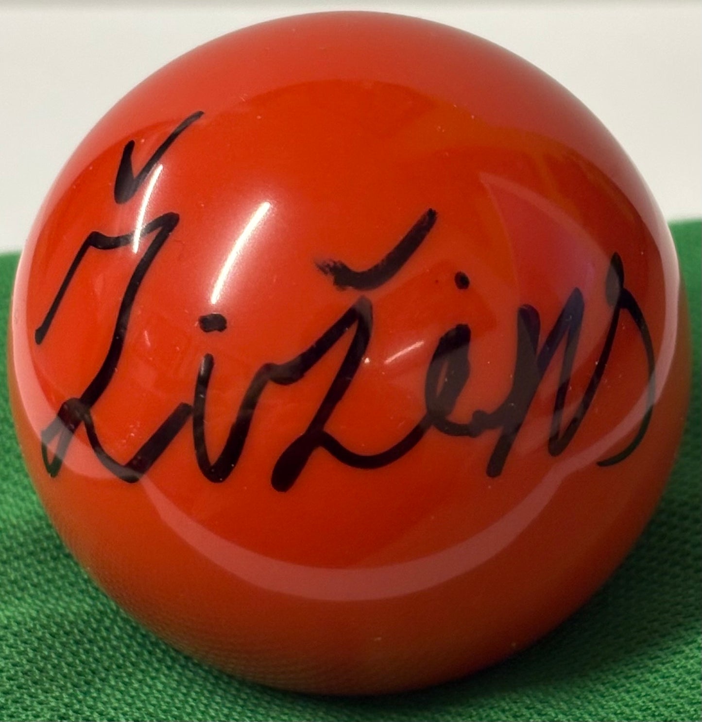 World Snooker Tour Player Artemijs Zizins Signed Red Snooker Ball + COA