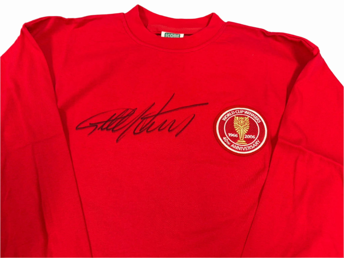 Geoff Hurst Signed England World Cup 40th Anniversary Win Football Shirt + COA