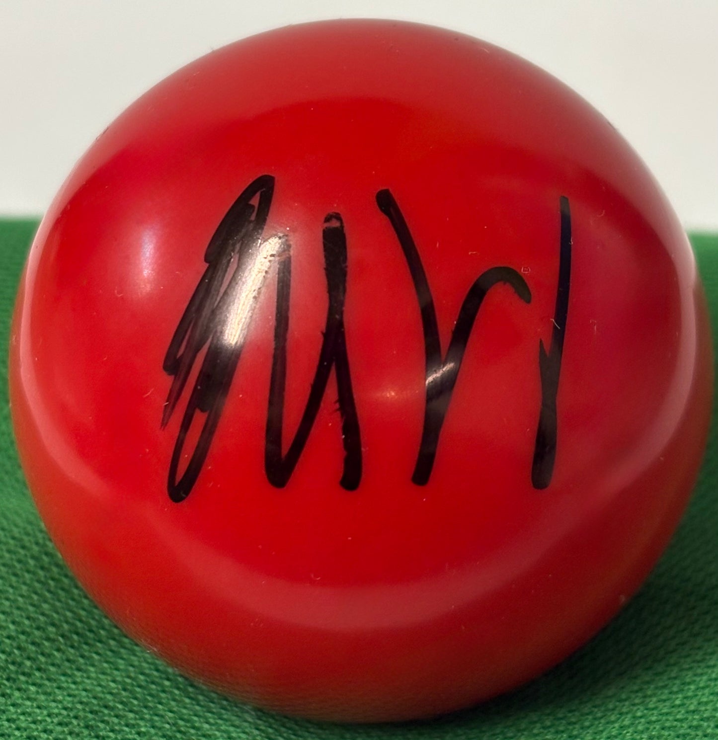 Snooker Player Mark Lloyd Signed Red 2’’ Snooker Ball + COA