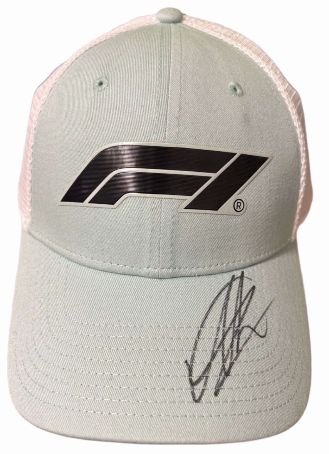 Alex Albon Williams Racing Formula One Driver Signed Mint Green F1 Cap + Dealer COA