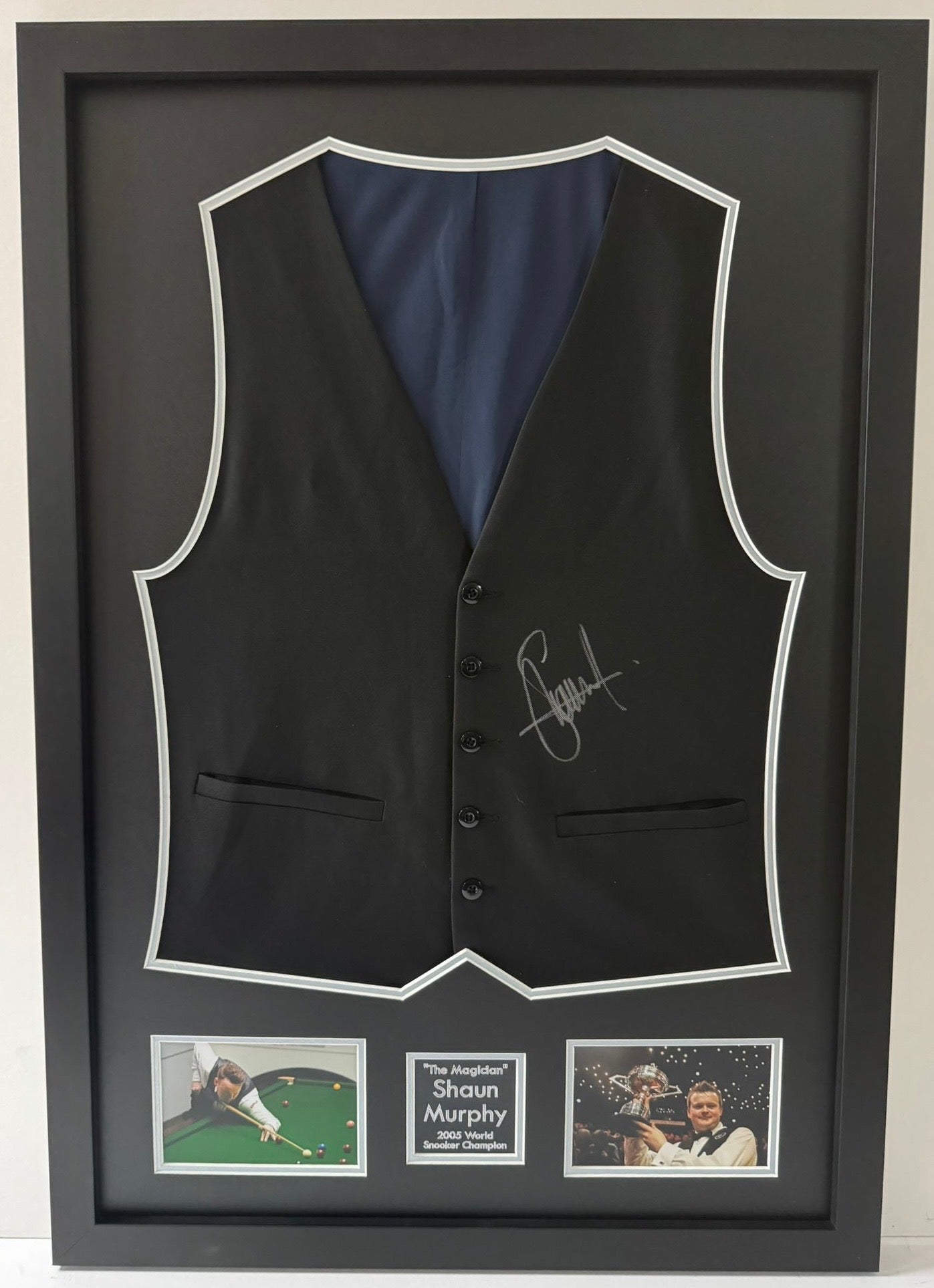 Shaun Murphy 2005 Snooker World Champion Hand Signed & Framed Waistcoat + COA