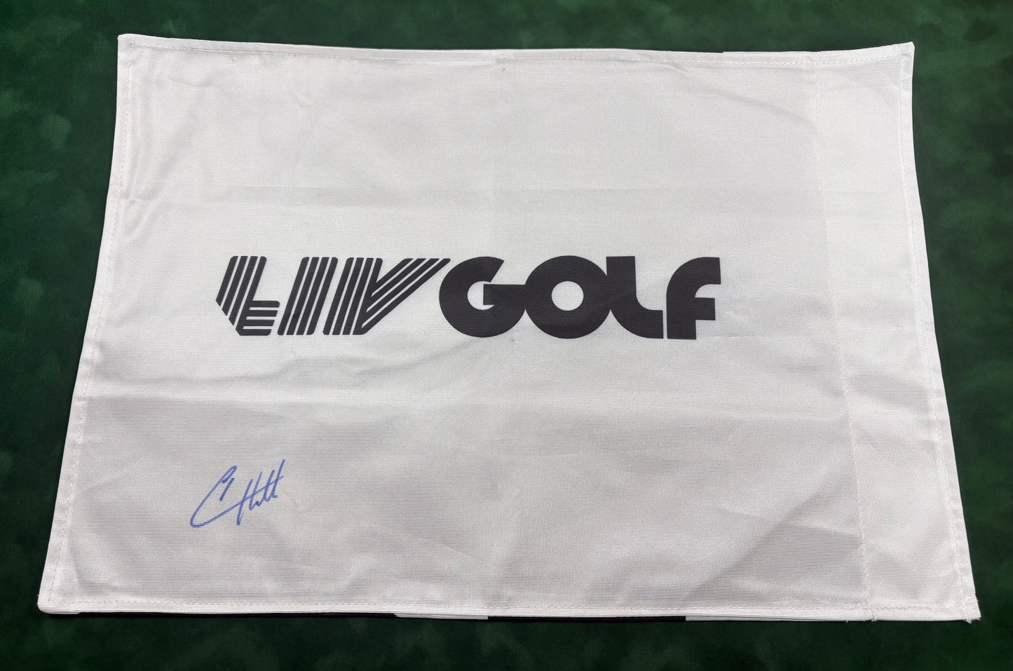 Legion XIII Team Member Tyrrell Hatton Signed LIV Golf Flag + Dealer COA