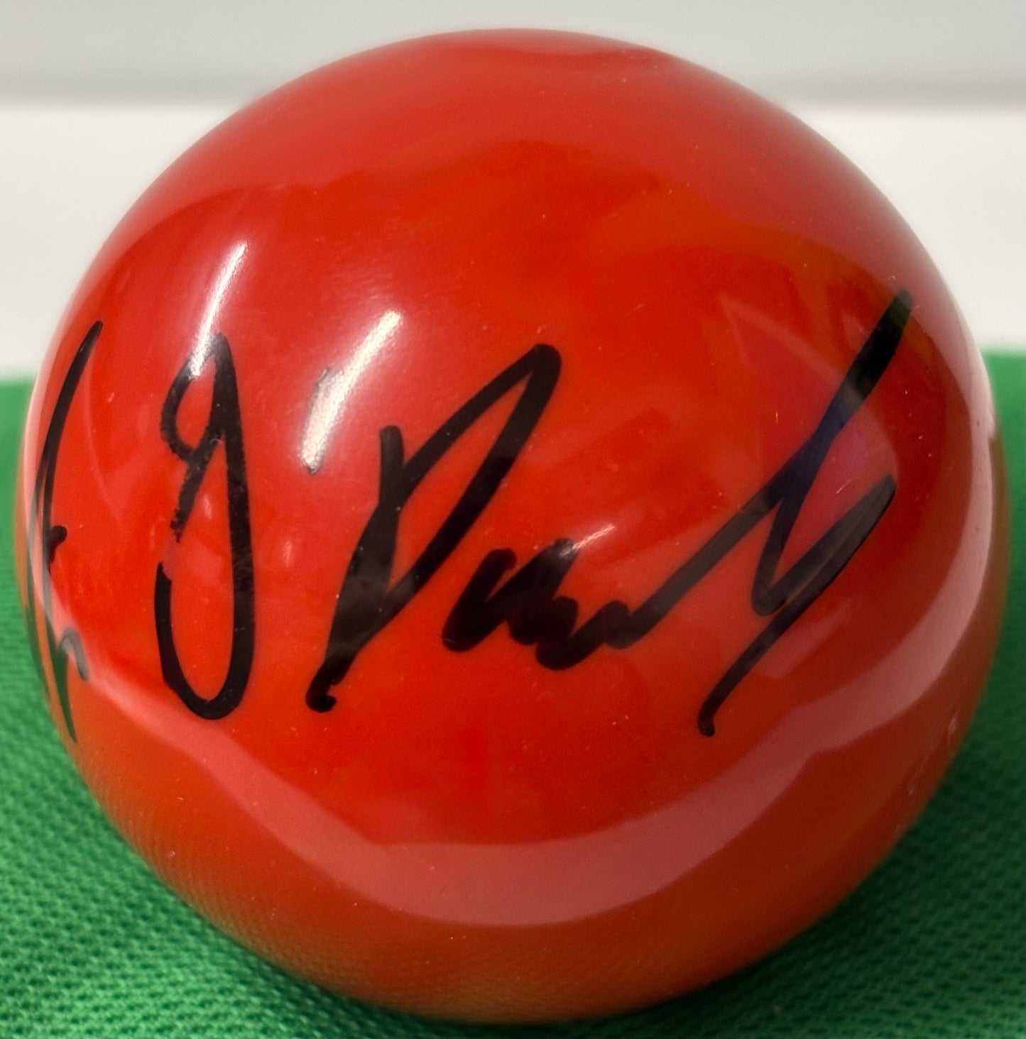World Snooker Tour Player Mark O’Donnell Signed Red Snooker Ball + COA