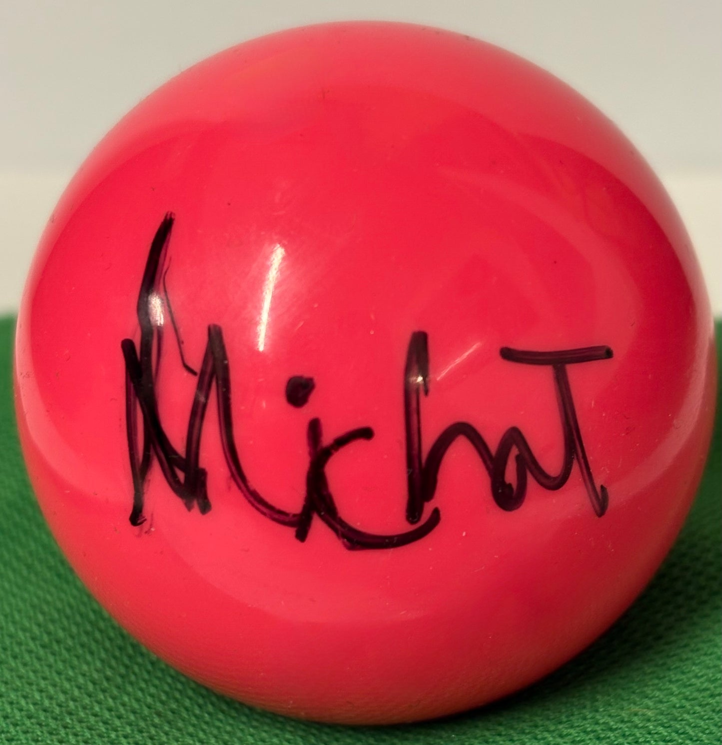 Polish Snooker Player Michal Szubarczyk Signed Pink Snooker Ball + Cert