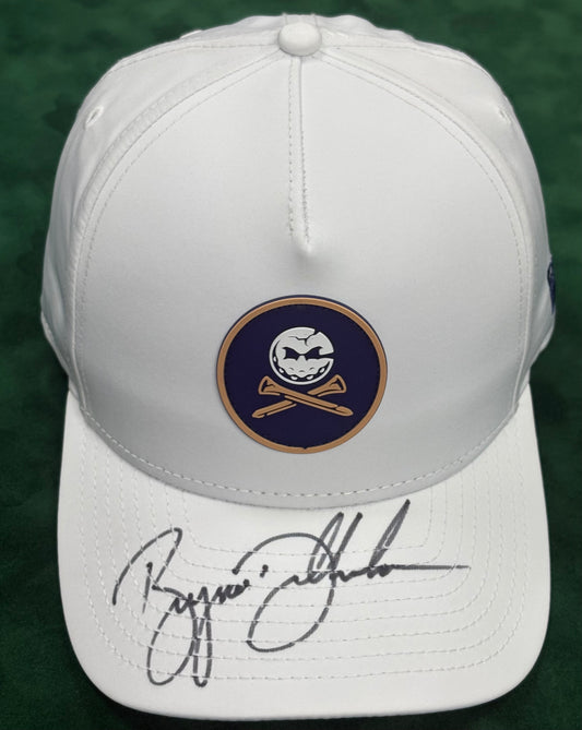 LIV Golfer Bryson DeChambeau Signed Crushers GC White Golf Cap + Dealer COA